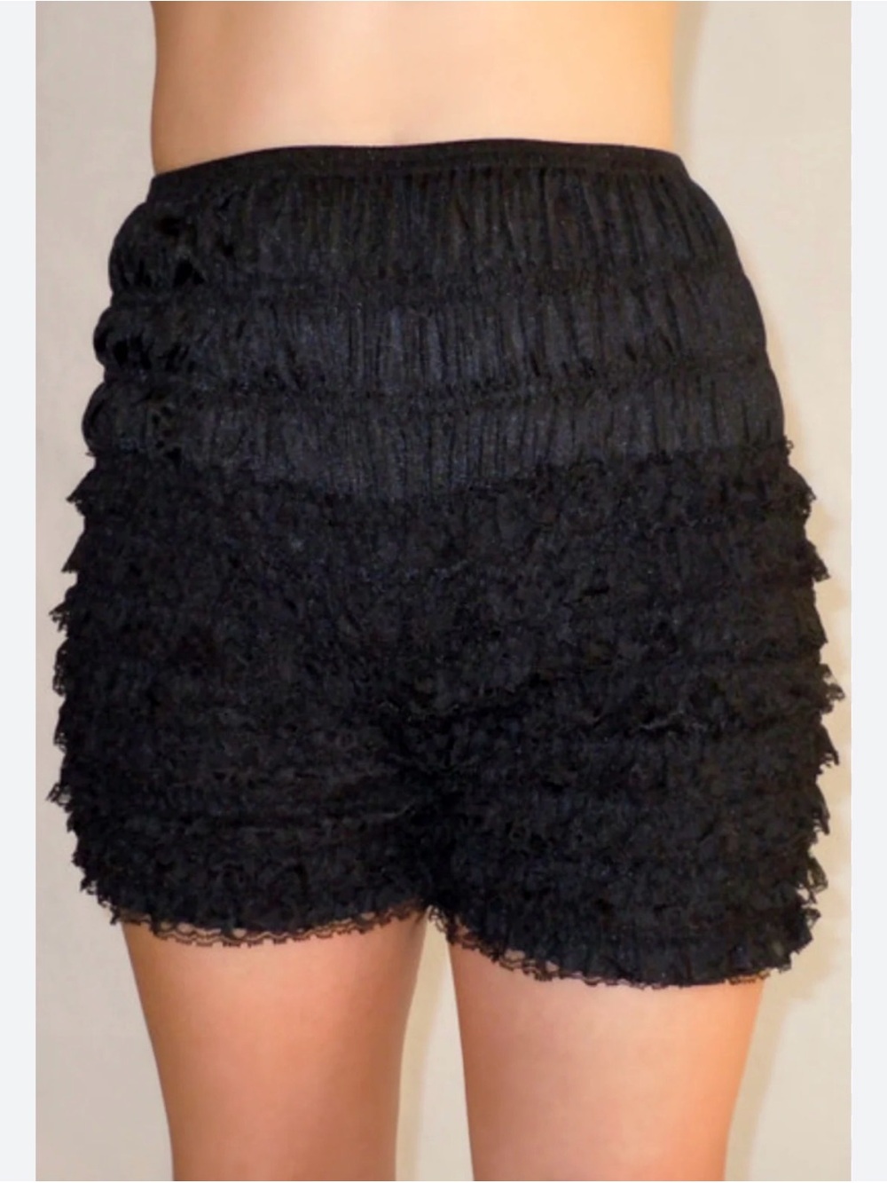 VINTAGE SAM'S 501 SZ XL BLOOMERS RED RUFFLE SHORTS PANTIES PETTIPANTS MADE US
